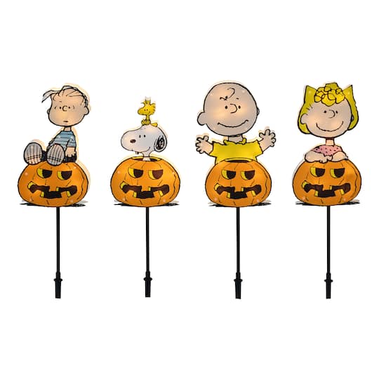 2ft. LED Peanuts Great Pumpkin Gang Pathway Marker Set